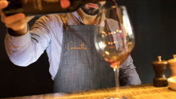 One glass fits all at Cucinetta.