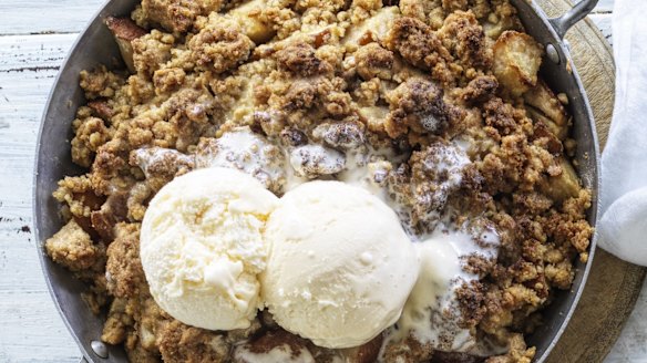 Pear streusel (ice-cream optional!).