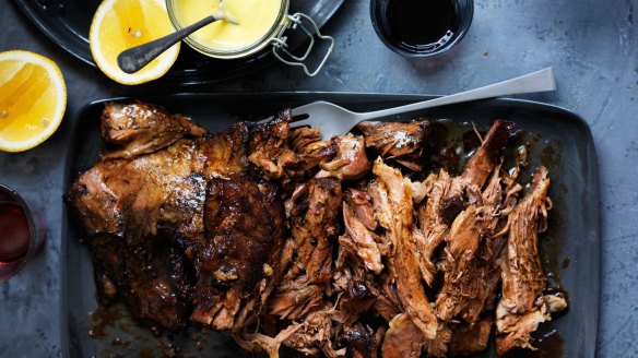 Neil Perry's slow-cooked lamb shoulder.