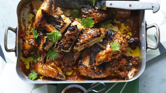 Peri-peri barbecue chicken.