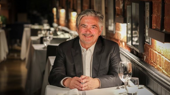 Stefano de Pieri in his namesake restaurant,  Stefano's.