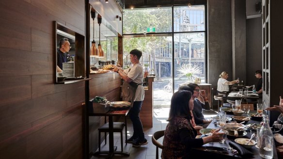 Porkfat's modest, spotless dining room.