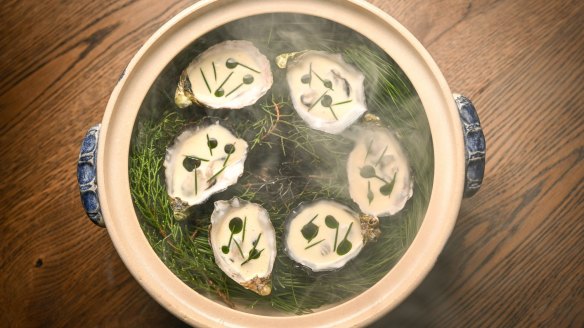 Go-to dish: Smoked oysters.