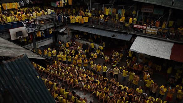 Quezon city jail is overflowing with people arrested during President Rodrigo Duterte's drug crackdown. 
