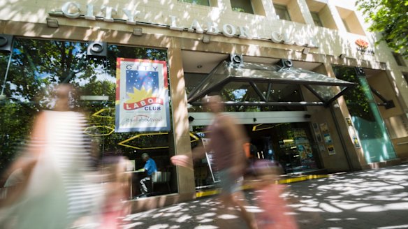 The Labor Club owns the corner building at 202 City walk.