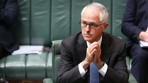 Mr Turnbull's support figure has dropped below Tony Abbott's before he was dumped. 