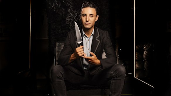 Actor Ben Gerrard plays the suave but murderous Patrick Bateman in American Psycho the Musical.