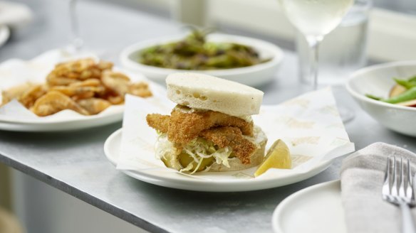 Bar Tropic's panko-crumbed whiting sandwich has been a best-seller since the venue opened in November.