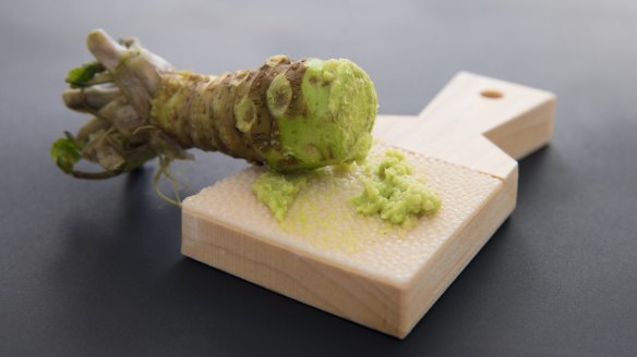 Fresh wasabi has a fat knobbly root that grows as long as your hand.