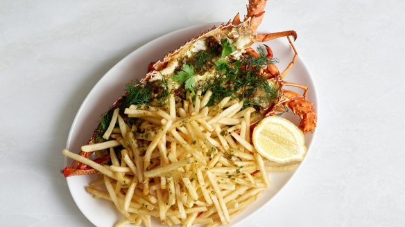Lobster frites at Bar Tropic in Manly.