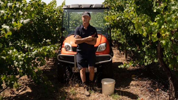 Brian Cameron, grape grower for The Group's 2017 McLaren Vale Shiraz.