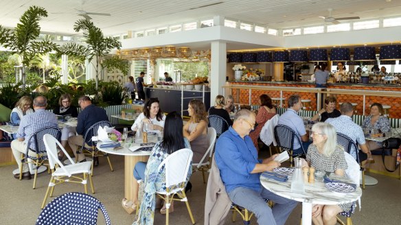 The terrace at Manly Pavilion is a "spiffing place to be".