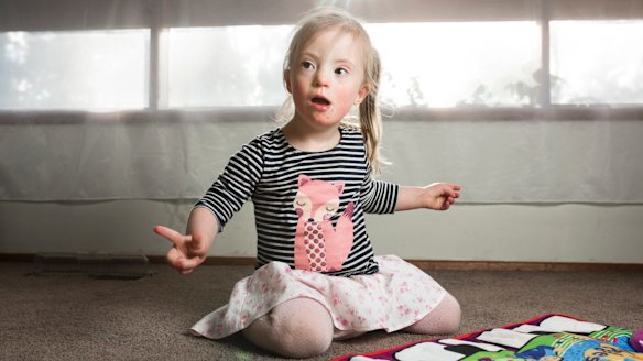 Three-year-old Olivia Ross.