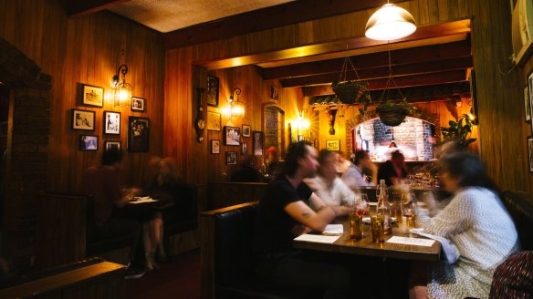 The restaurant's brick arches, wood panelling and retro bric-a-brac give Leonardo's a unique look.