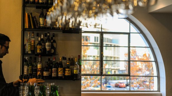 Book a table by the arched window at Bar Rochford.