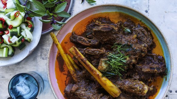 Beef short rib rendang.