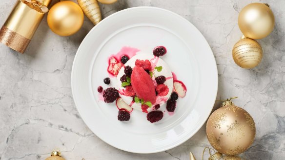 Luci, the flagship diner of Hilton Melbourne, is doing a four-course Christmas Day lunch that involves honey-glazed duck breast with cherries followed by berry pavlova.