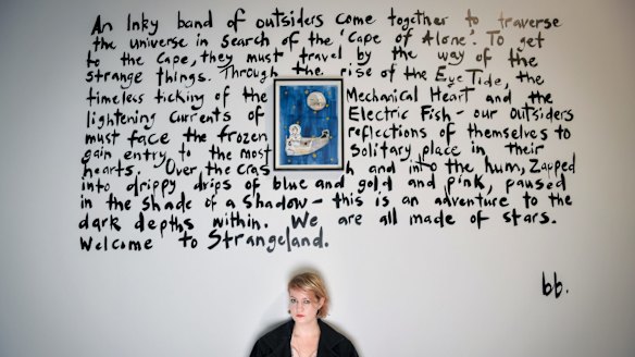 Bertie Blackman at Lindberg Galleries ahead of her exhibition opening.