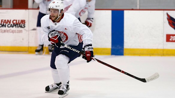 Don't walk: Walker is set to become the first Australian player to dress in an NHL game when he makes his debut on Saturday.