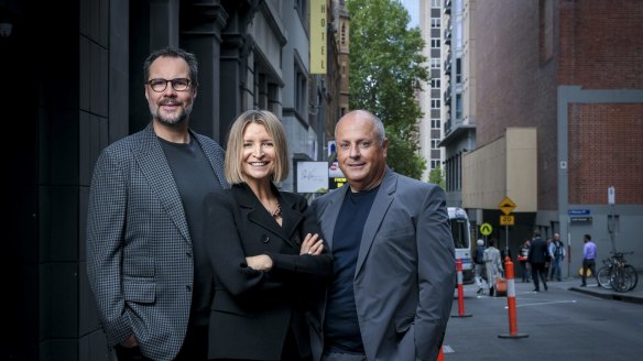 From left: Martin Benn, Vicki Wild and Chris Lucas.