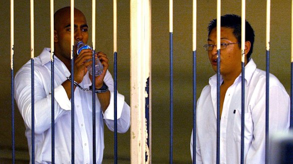 Awaiting execution: Myuran Sukumaran, left, and Andrew Chan.