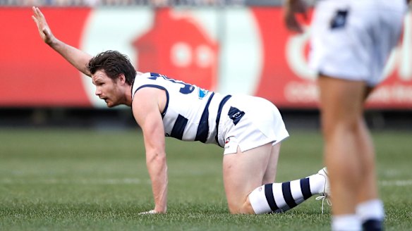 Patrick Dangerfield is rated a '40 per cent' chance to play against Adelaide.