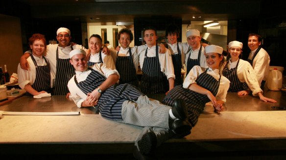 Puttock and the first year graduates of Fifteen, Melbourne in 2007.