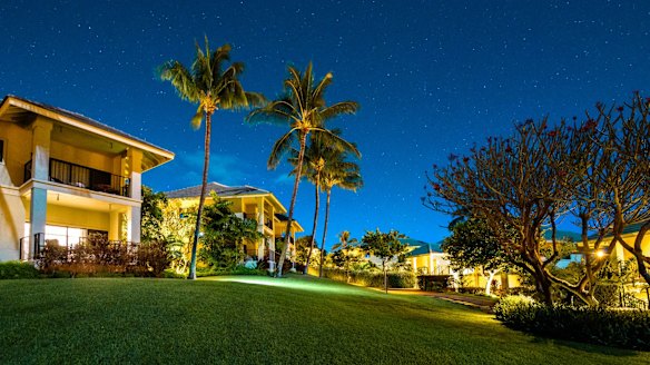 The gardens at Hotel Wailea.