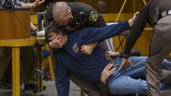 Randall Margraves, father of three victims, had asked a judge for five minutes alone in a room with Larry Nassar.