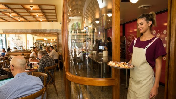 The interior of Barbetta in Paddington is like a series of Italian tableaux.