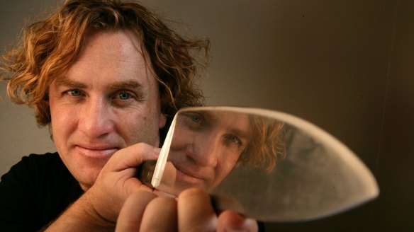 Adrian Richardson of La Luna Bistro with his favourite knife.