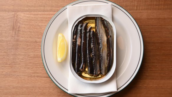 Tinned garfish shows off the kitchen's expertise in old-world curing, pickling and fermenting.