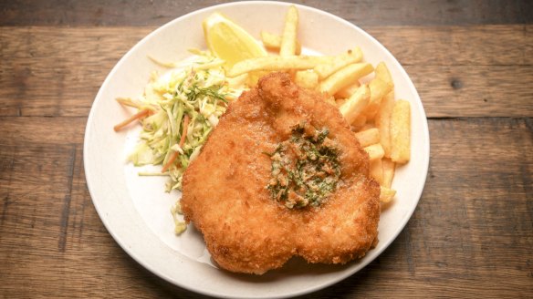 A schnitzel at the Lincoln Hotel was a golden moment.