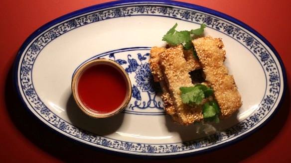 Revisit your childhood with old-fashioned prawn toast.