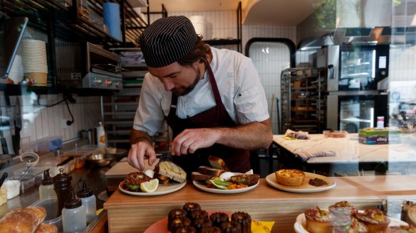 Head chef Tom Clunie at work.