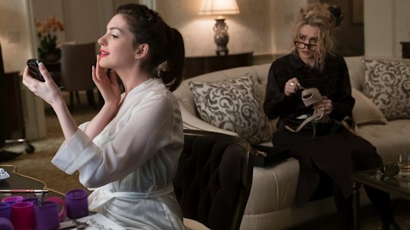 Anne Hathaway, left, and Helena Bonham Carter in Ocean's 8.