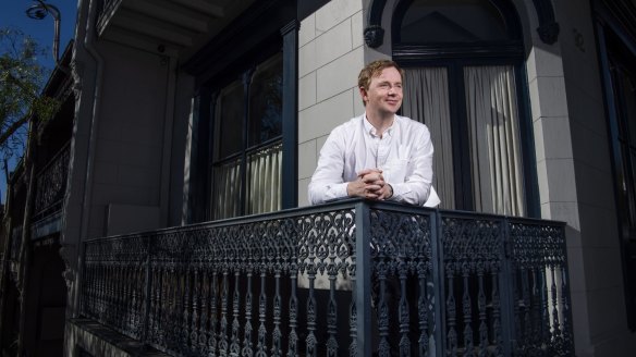 Chef Phil Wood outside the historic site in Paddington.