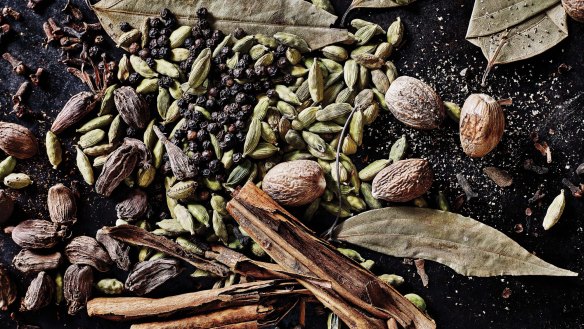 The makings of garam masala.