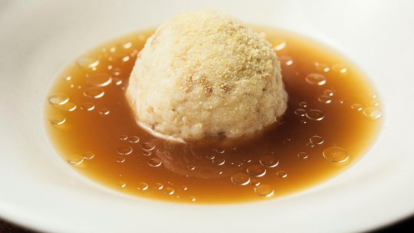 Matzo ball soup.