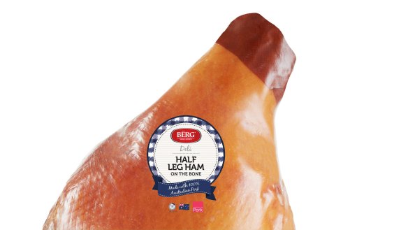 Berg Deli Australian Half Leg Ham, $6.99 per kg, 6.2/10