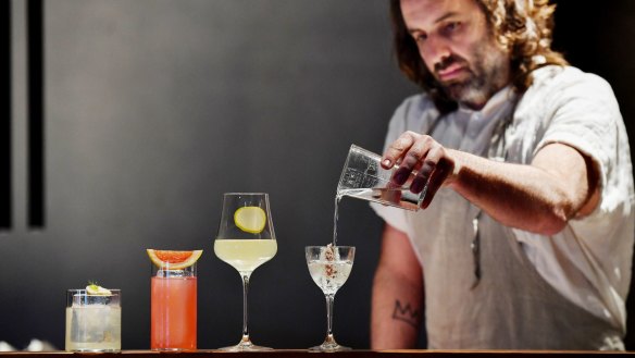 Luke Whearty with a selection of Byrdi's low and zero-alcohol drinks.