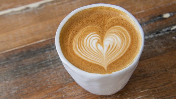 Even the latte art has a heart.