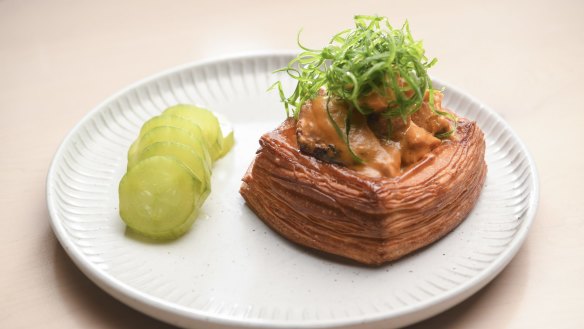 Lune croissant loaded with butter chicken will lure you in.