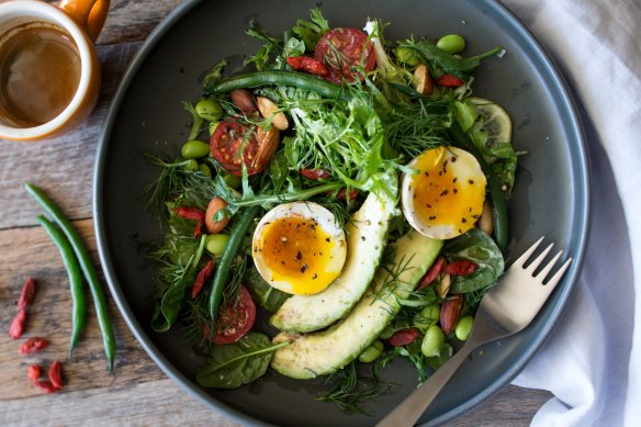 Make friends with salad: Breakfast salad packs a punch.