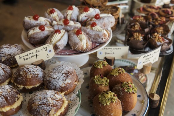 Cherry Moon's counter brims with baked treats.