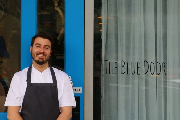 Executive chef Dylan Cashman at The Blue Door.