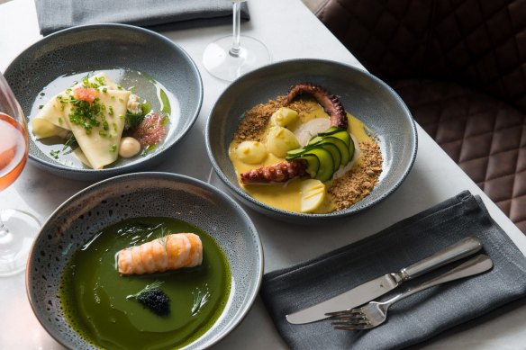 A selection of main courses from the Stables in Paddington.