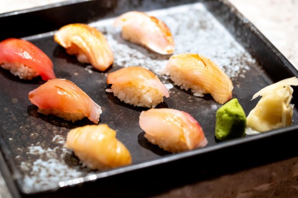 Nigiri sushi goes luxe at Toko.