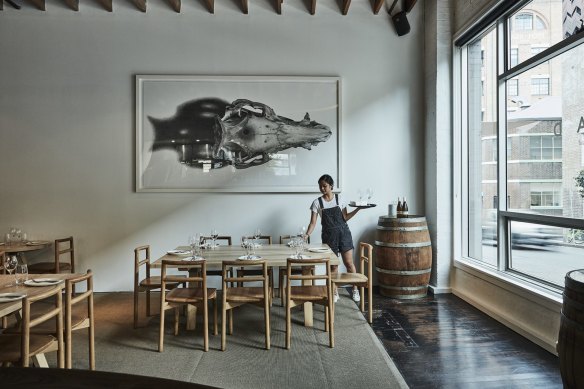 Nomad has moved up the road, complete with the restaurant's signature CJ Hendry artwork.