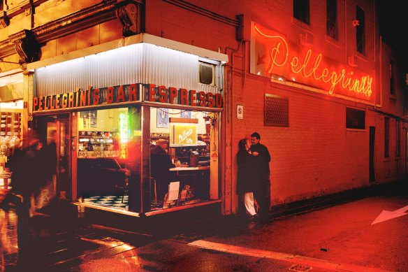 Sheer Italianality: Pellegrini's Espresso Bar.